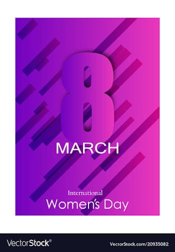 Elegant luxury international womens day 8 march vector image
