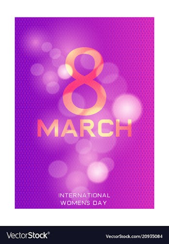 Elegant luxury international womens day 8 march vector image