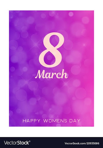 Elegant luxury international womens day 8 march vector image