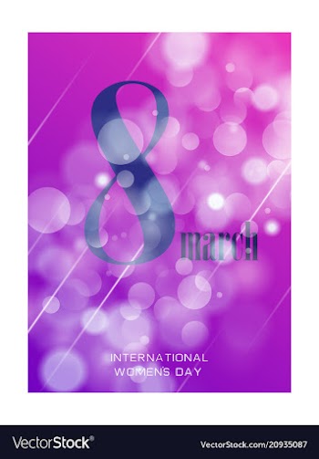 Elegant luxury international womens day 8 march vector image