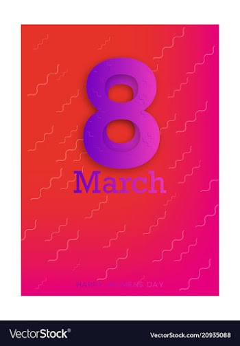Elegant luxury international womens day 8 march vector image