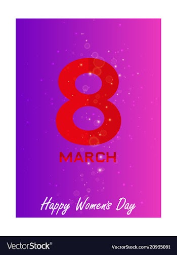 Elegant luxury international womens day 8 march vector image