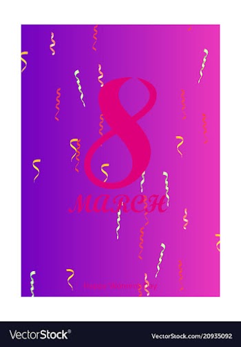 Elegant luxury international womens day 8 march vector image