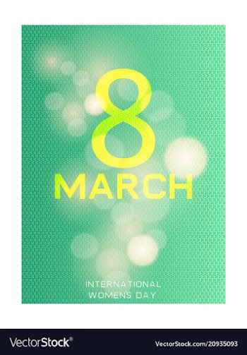 Elegant luxury international womens day 8 march vector image