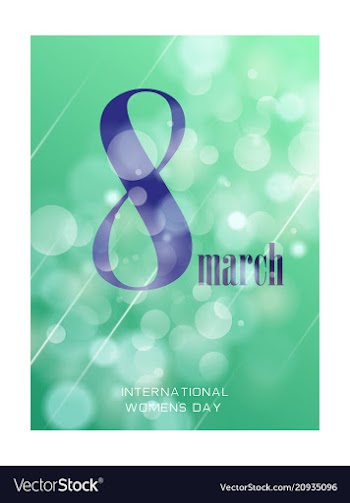 Elegant luxury international womens day 8 march vector image