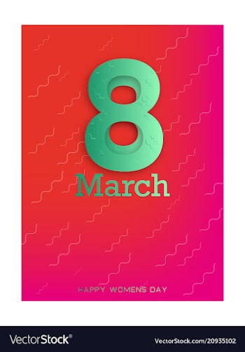 Elegant luxury international womens day 8 march vector image