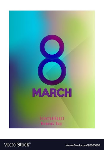 Elegant luxury international womens day 8 march vector image