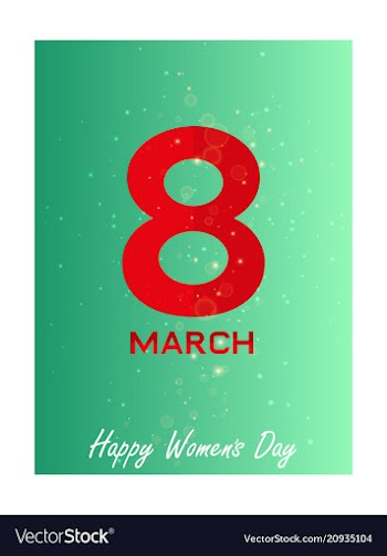 Elegant luxury international womens day 8 march vector image