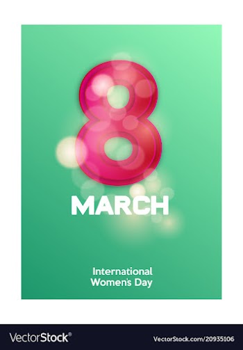 Elegant luxury international womens day 8 march vector image