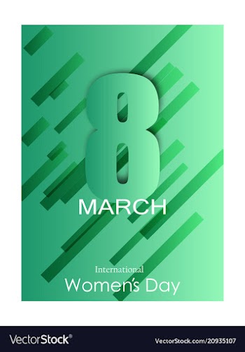 Elegant luxury international womens day 8 march vector image