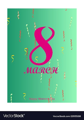 Elegant luxury international womens day 8 march vector image