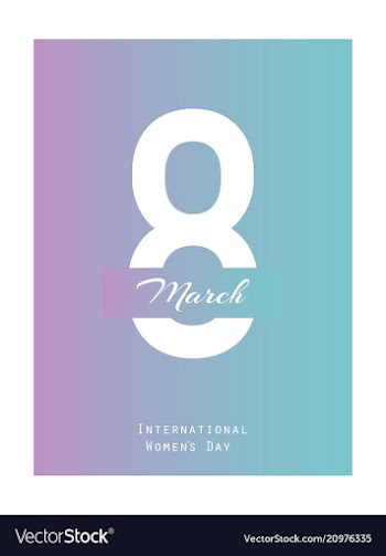 Elegant luxury international womens day 8 march vector image