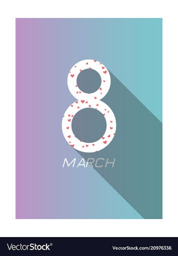 Elegant luxury international womens day 8 march vector image