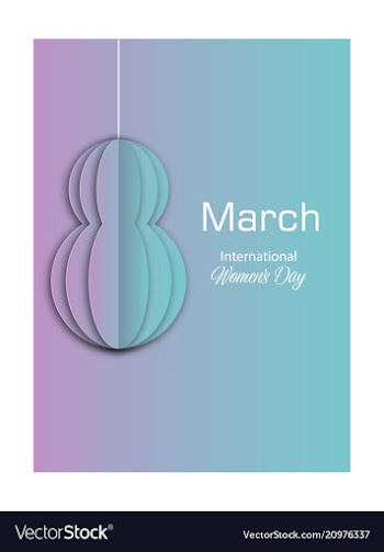 Elegant luxury international womens day 8 march vector image