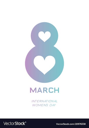 Elegant luxury international womens day 8 march vector image