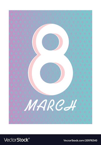 Elegant luxury international womens day 8 march vector image
