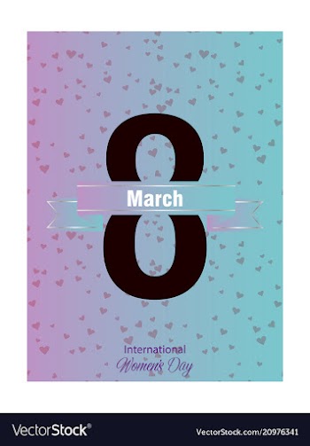 Elegant luxury international womens day 8 march vector image