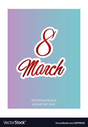 Elegant luxury international womens day 8 march vector image