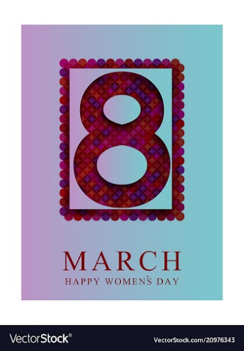 Elegant luxury international womens day 8 march vector image