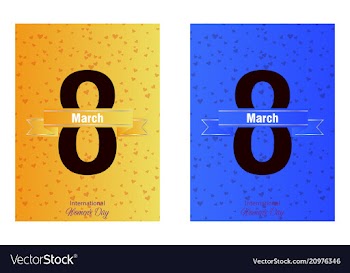 Elegant luxury international womens day 8 march vector image