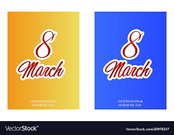 Elegant luxury international womens day 8 march vector image