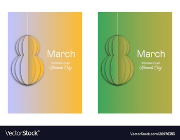Elegant luxury international womens day 8 march vector image