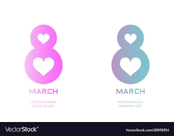 Elegant luxury international womens day 8 march vector image