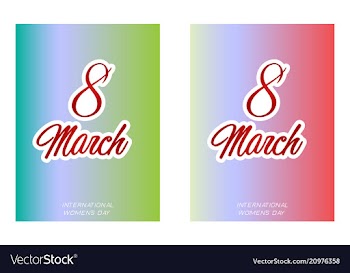 Elegant luxury international womens day 8 march vector image