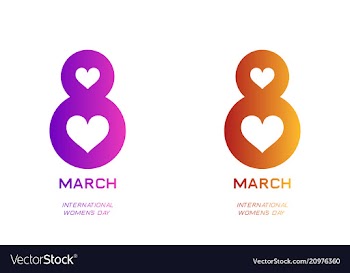 Elegant luxury international womens day 8 march vector image