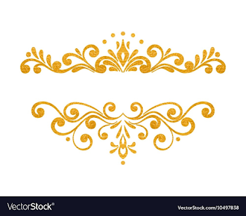 Elegant Luxury Vintage Gold Floral Border Vector Image pertaining ...