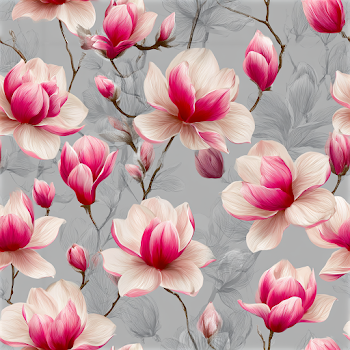 Elegant Magnolia Blossom Pattern