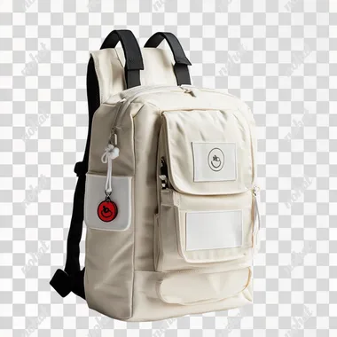 Elegant Minimalist Backpack with Lucky Charm Detail