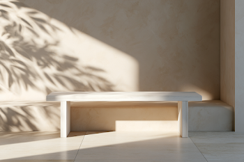 Elegant Minimalist Living Space with Natural Lighting