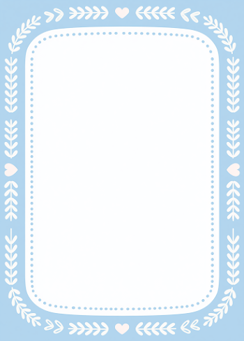 Elegant Minimalist Vector Frame Background in Soft Blue
