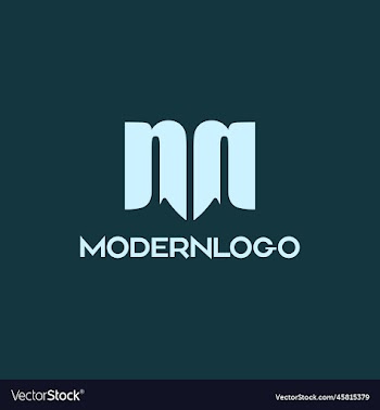 elegant modern letter m and n n logo