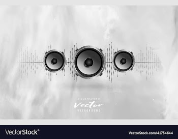 elegant music speaker and equalizer background