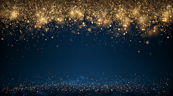 Elegant Navy Blue and Gold Festive Background