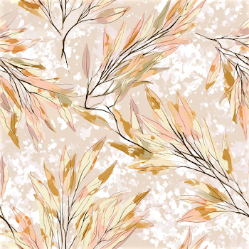 Elegant Olive Leaf Botanical Pattern