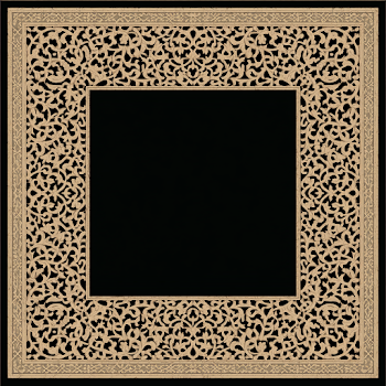Elegant Ornate Decorative Frame with Floral Filigree