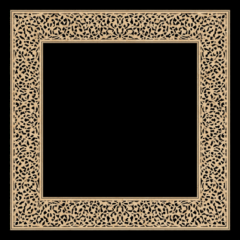 Elegant Ornate Square Decorative Frame