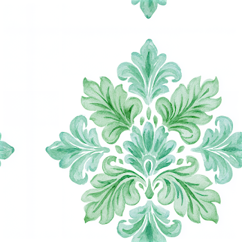 Elegant Pastel Green Baroque Pattern