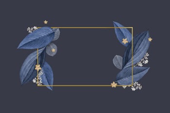 Elegant plant leaf frame Free Vector