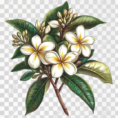 Elegant Plumeria PNG: A Touch of Tropical Beauty Elegant Plumeria PNG: A Touch of Tropical Beauty