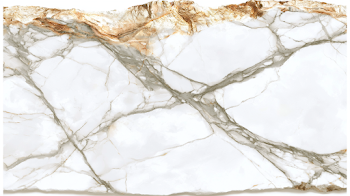 Elegant Polished White Marble Slab