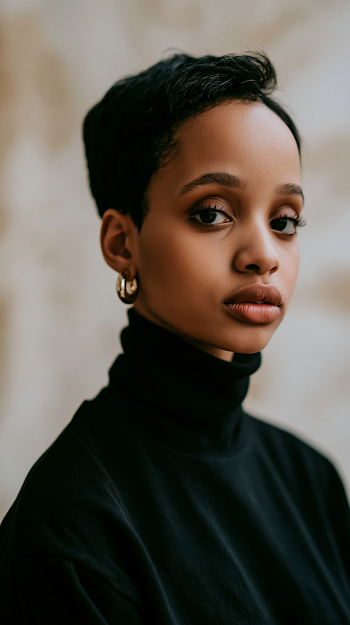 Elegant Portrait of a Black Woman