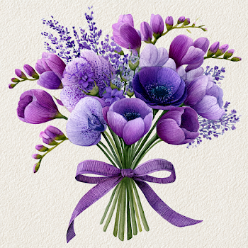 Elegant Purple Flower Bouquet
