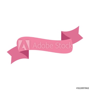 elegant ribbon pink color design