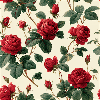 Elegant Rose Print Pattern