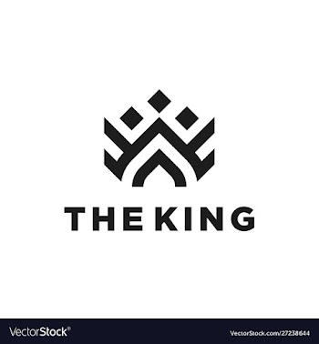 Elegant royal crown luxury logo design vector image