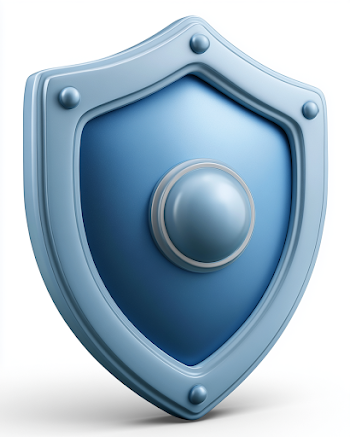 Elegant Shield Symbolizing Wealth Protection